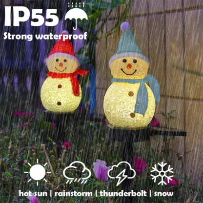Snowman solar light