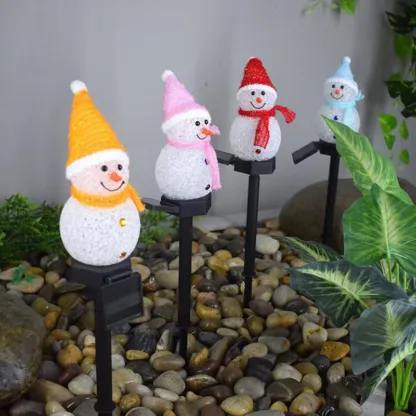 Snowman solar light