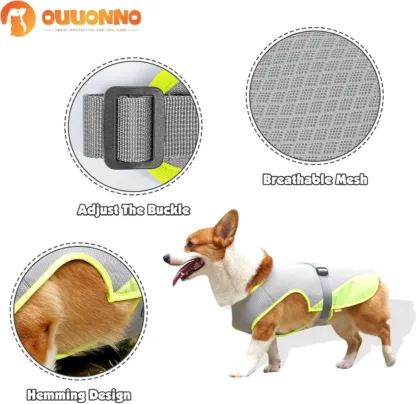 Dog Cooling Vest, Cooling Vest for Dogs, Dog Cooling Jacket, Large - Image 2
